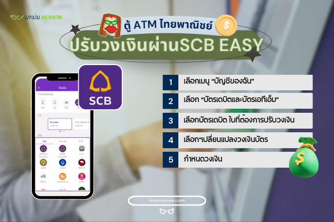 วิธีปรับวงเงิน SCB ผ่าน SCB EASY App