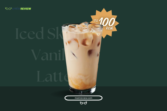 Iced Skinny Vanilla Latte Starbucks กี่แคล