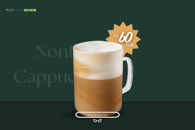 Nonfat Cappuccino Starbucks กี่แคล